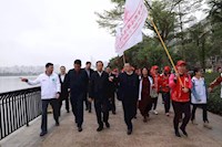 “天下水日”“中国水周”公益宣传活动在前山河畔乐成举行