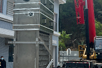 排水公司自主研发的内进流细格栅项目顺遂通过验收